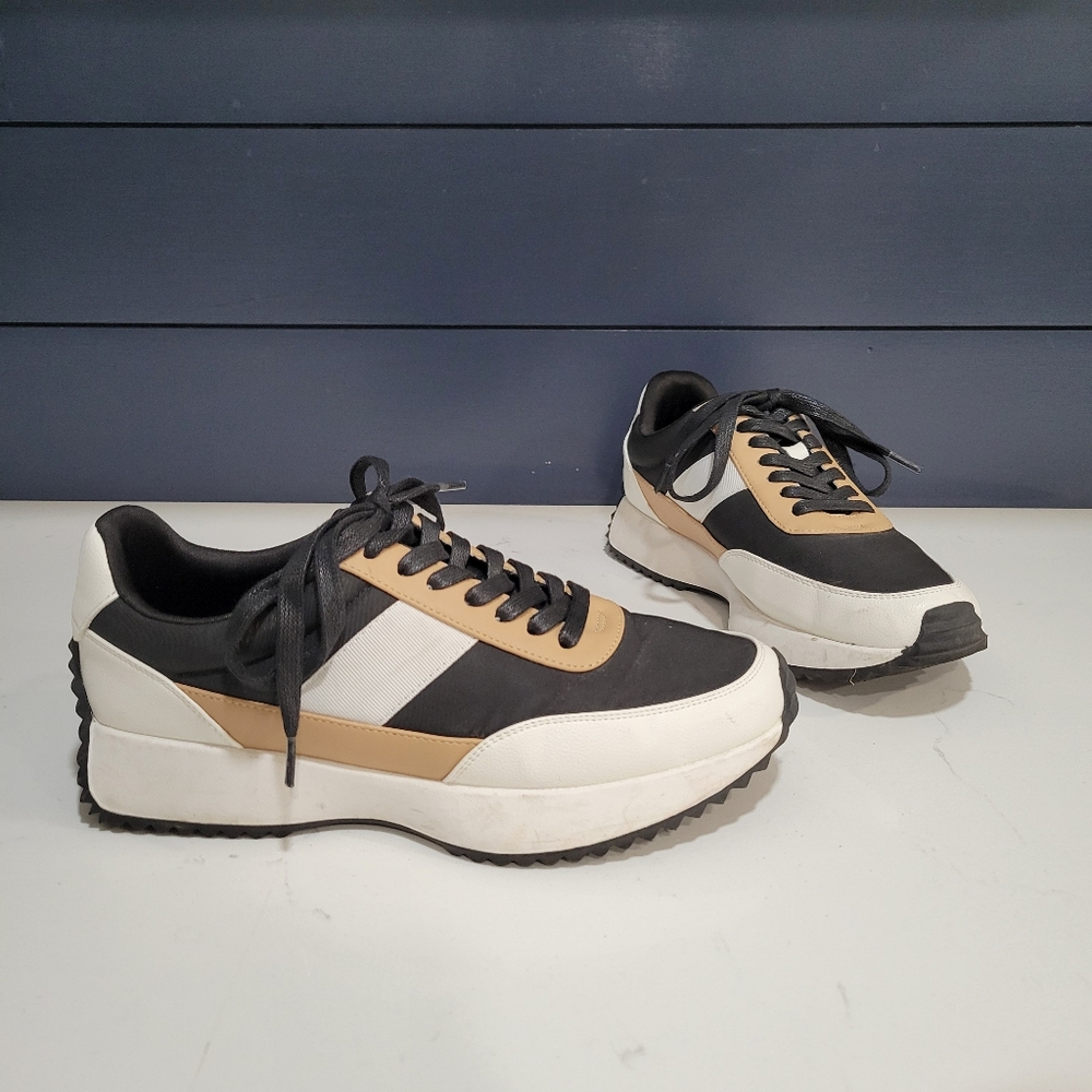 Dolce Vita Breela Lace Up Chunky  Sneakers Textile Upper Faux Size 10